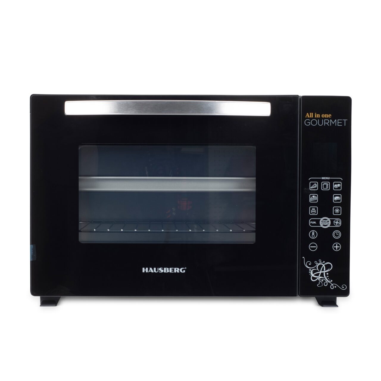 Cuptor electric Hausberg HB-9265, 2000W, Control temperature 230 grade, Capacitate 65L, Ventilator Turbo, Termostat, Negru Imagine principală a produsului