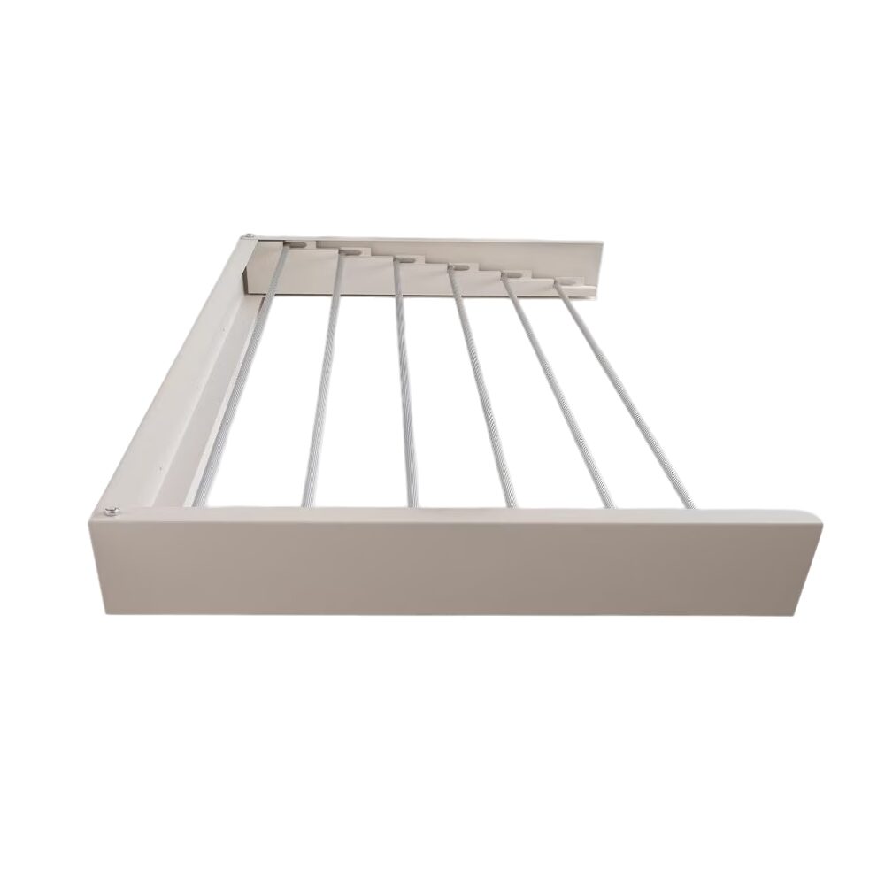Uscator de rufe Kluder, Montabil pe perete, Aluminiu, Alb, 1000 x 500 mm Imagine principală a produsului