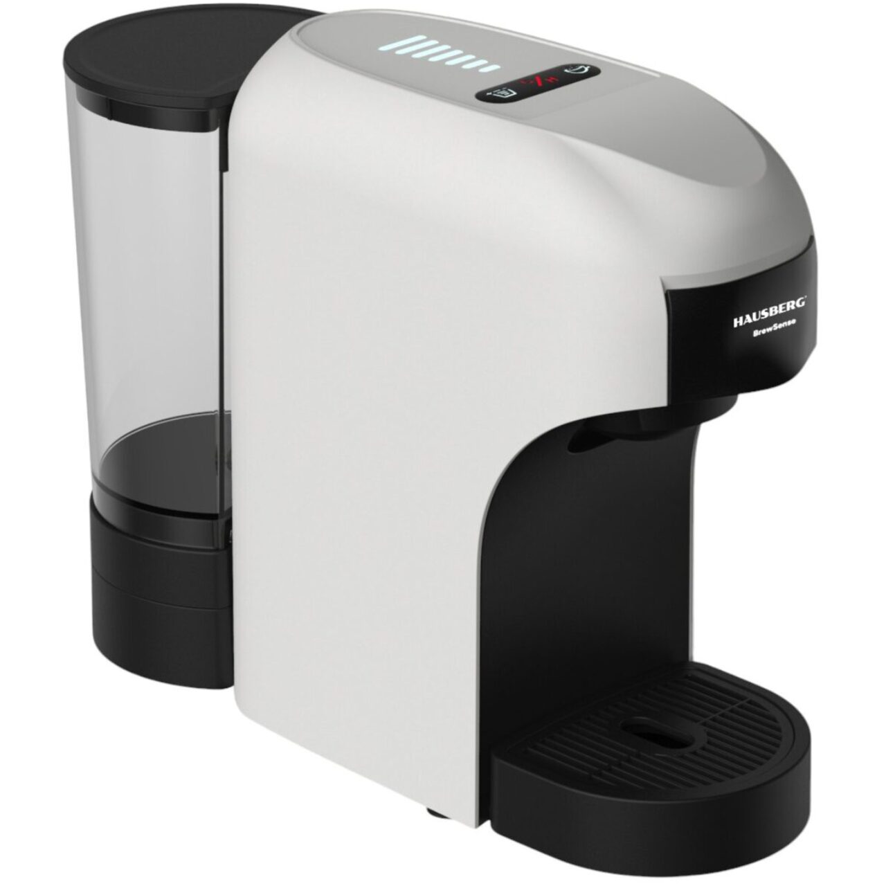 Espressor 4 in 1 Multi-Capsule HAUSBERG HB-3735AB, 1400 W, 20 bari, functie eco, capacitate rezervor 850 ml, Alb-Negru Imagine principală a produsului