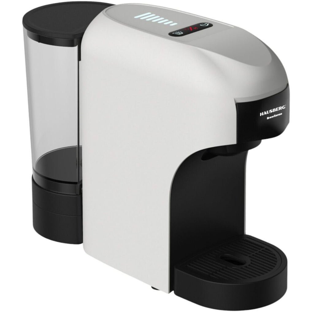 Espressor 4 in 1 Multi-Capsule HAUSBERG HB-3735AB, 1400 W, 20 bari, functie eco, capacitate rezervor 850 ml, Alb-Negru