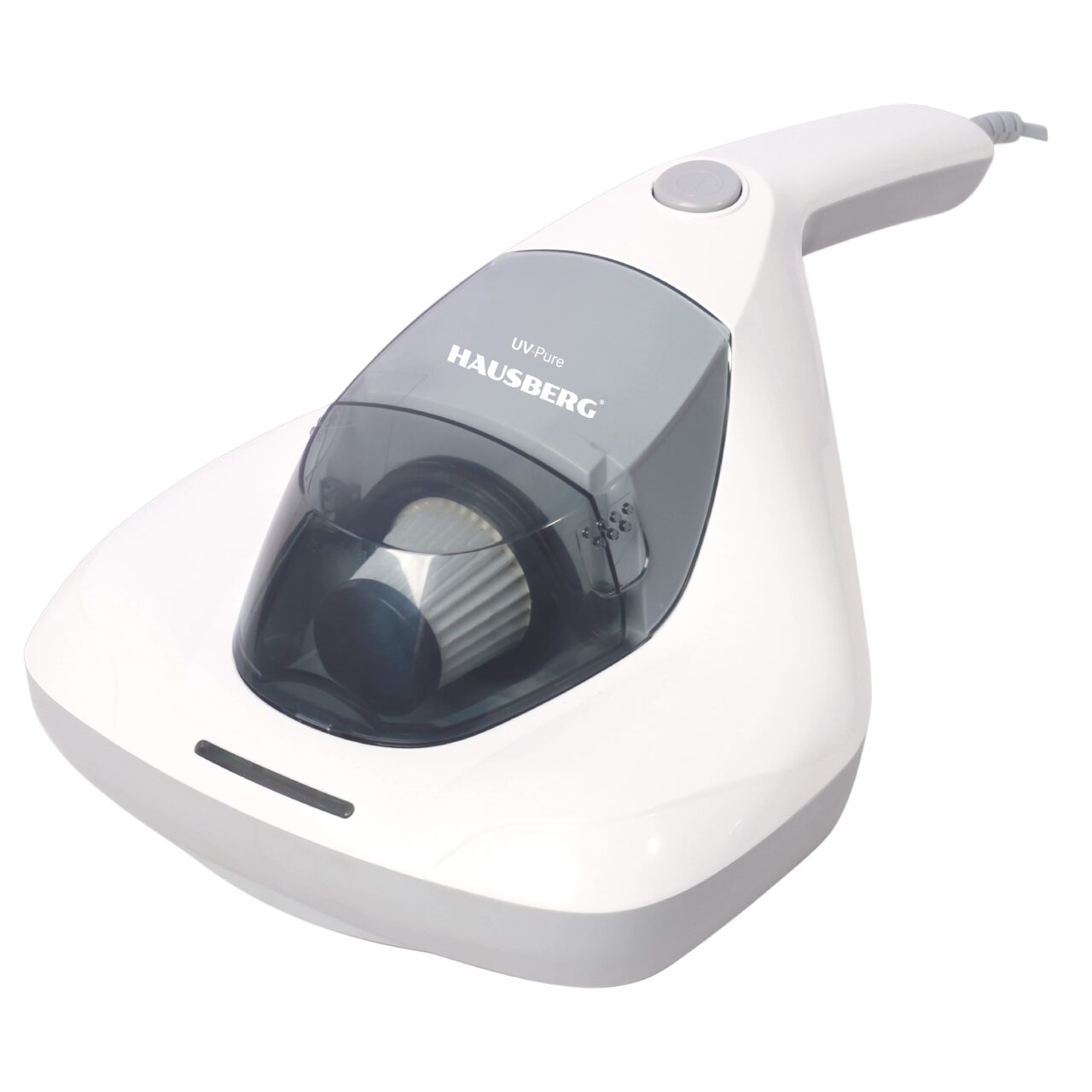 Aspirator de mana cu UV si filtru HEPA HAUSBERG HB-2023AB, 500W, anti-acarieni, Alb Imagine principală a produsului