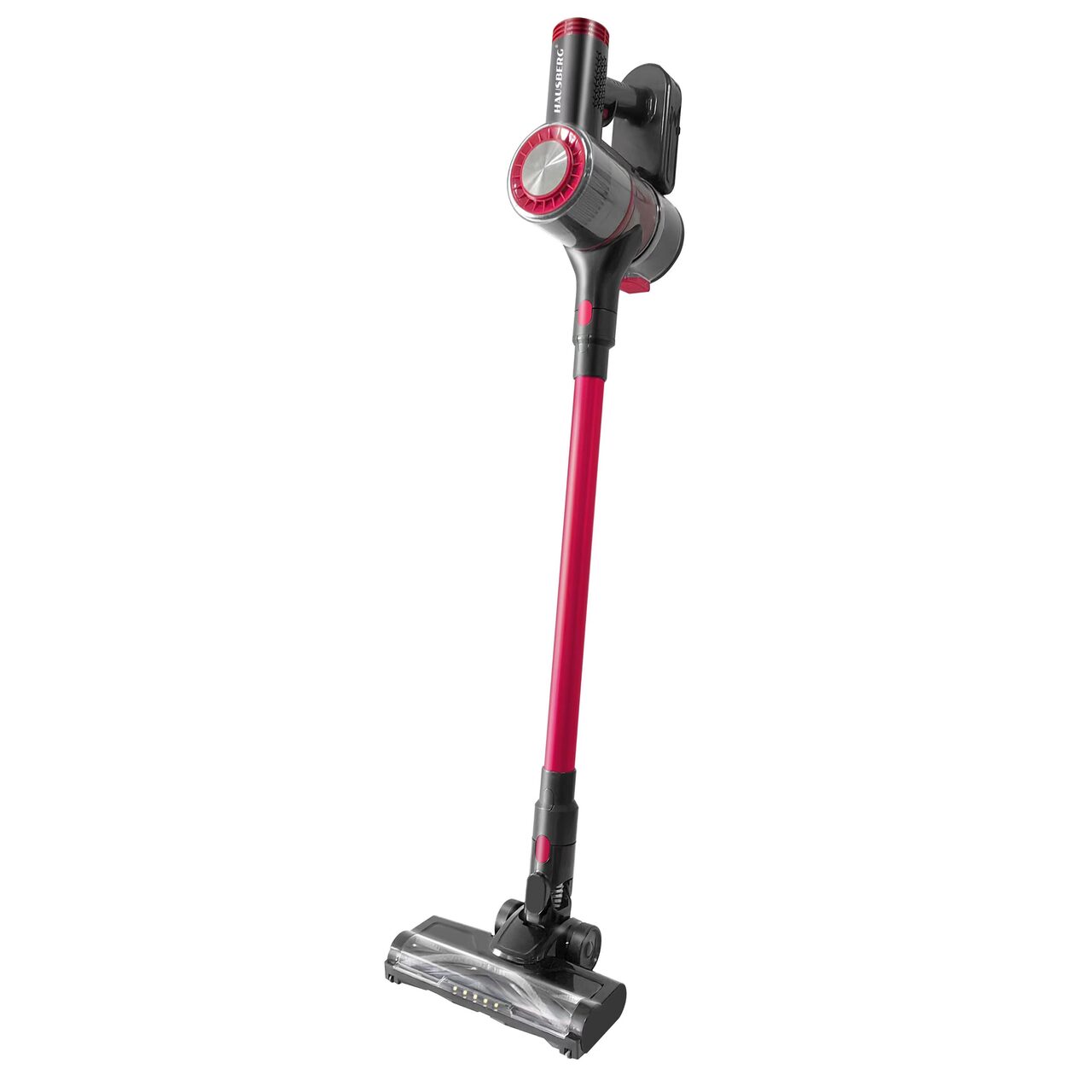 Aspirator vertical 2in1 HAUSBERG HB-2033GR, 900W, 0.7L, Rosu-Gri