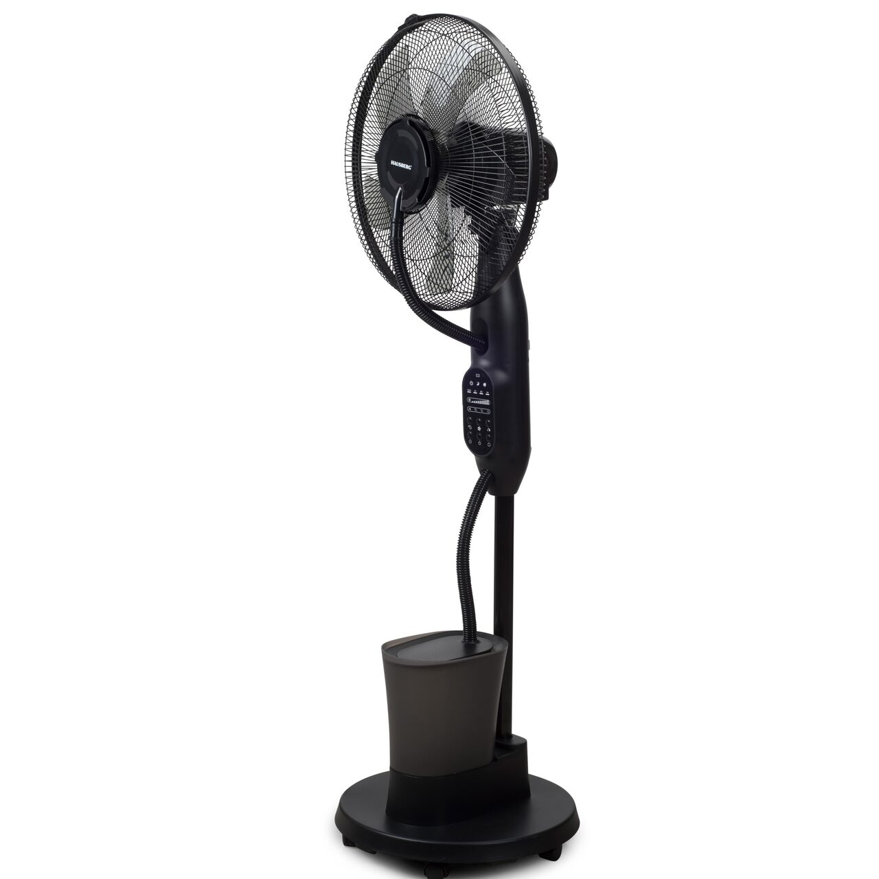 Ventilator umidificator Hausberg HB-5601NG, 75W, 16 inch, 3 viteze, timer 7.5h, rezervor 2.8L, LCD, telecomanda Imagine principală a produsului
