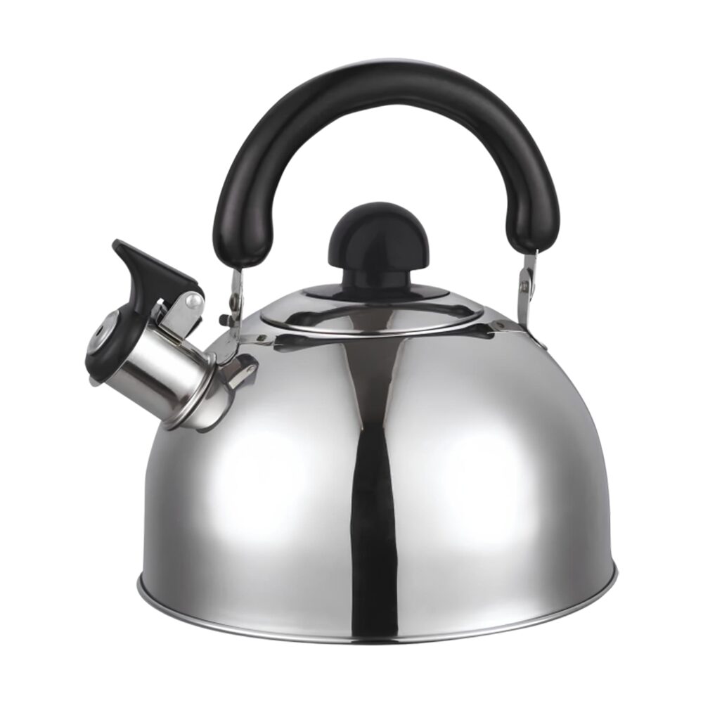 Ceainic din inox cu fluier HAUSBERG HB-H465IN, pentru Plita gaz, ceramica, electrica & inductie, Capacitate 2L Imagine principală a produsului