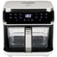 Friteuza cu aer Hausberg HB-2343AB, 6.5L, cos sticla, 12 programe, touchscreen, 1200W-1400W, 65-200°C , Alb