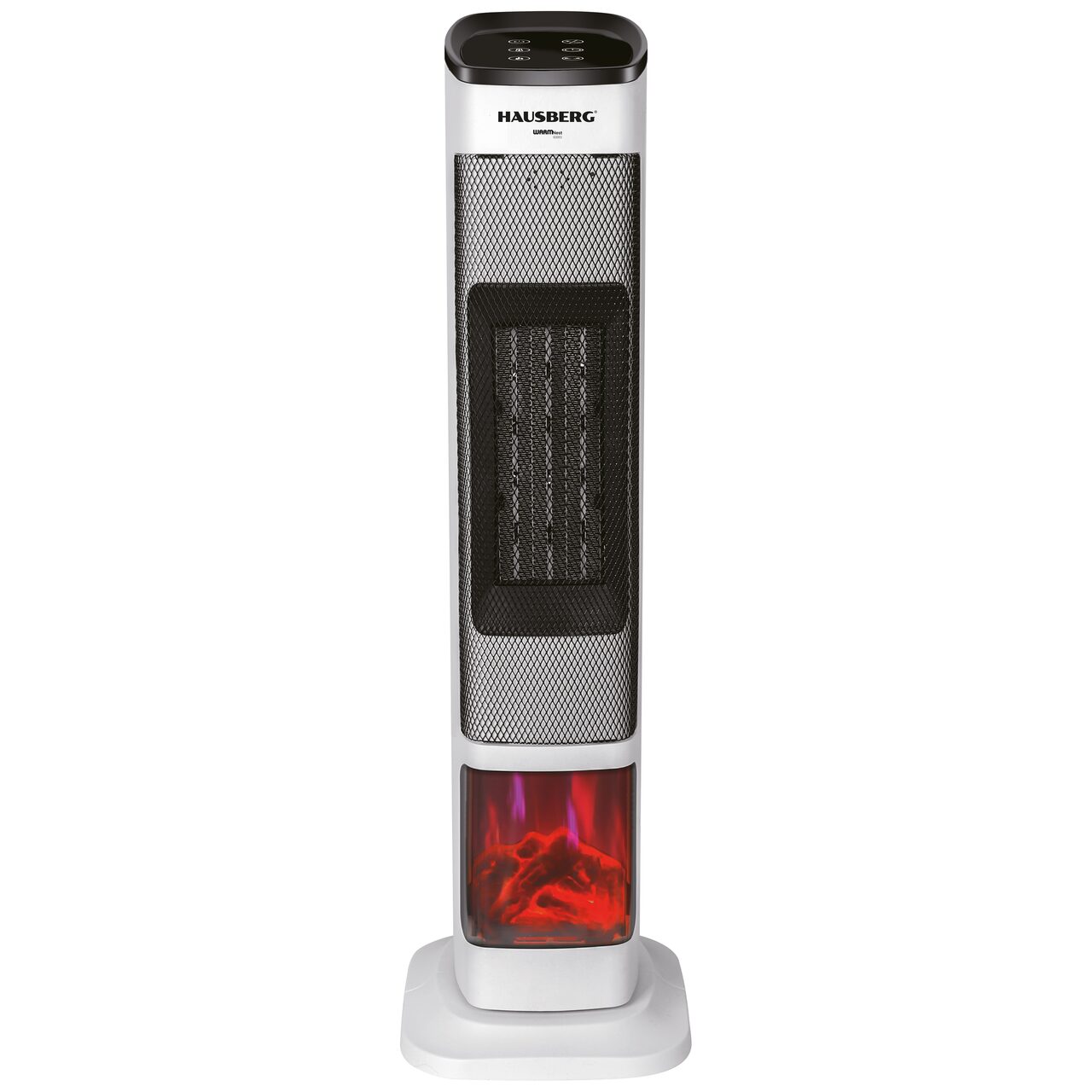 Semineu Electric Digital HAUSBERG HB-8219AB, 2000 W, Efect de Flacără 3D, Încălzire Ceramică PTC, Telecomandă, Afișaj LED, Negru Imagine principală a produsului