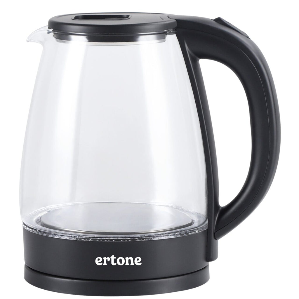 Cana electrica din sticla ERTONE ERT946, 1.8L, 1500W, iluminare LED, oprire automata