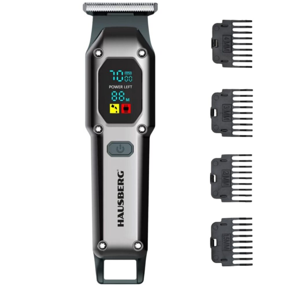Masina de tuns reincarcabila Hausberg HB-59GR Digitala 600mAh USB Type-C Imagine principală a produsului