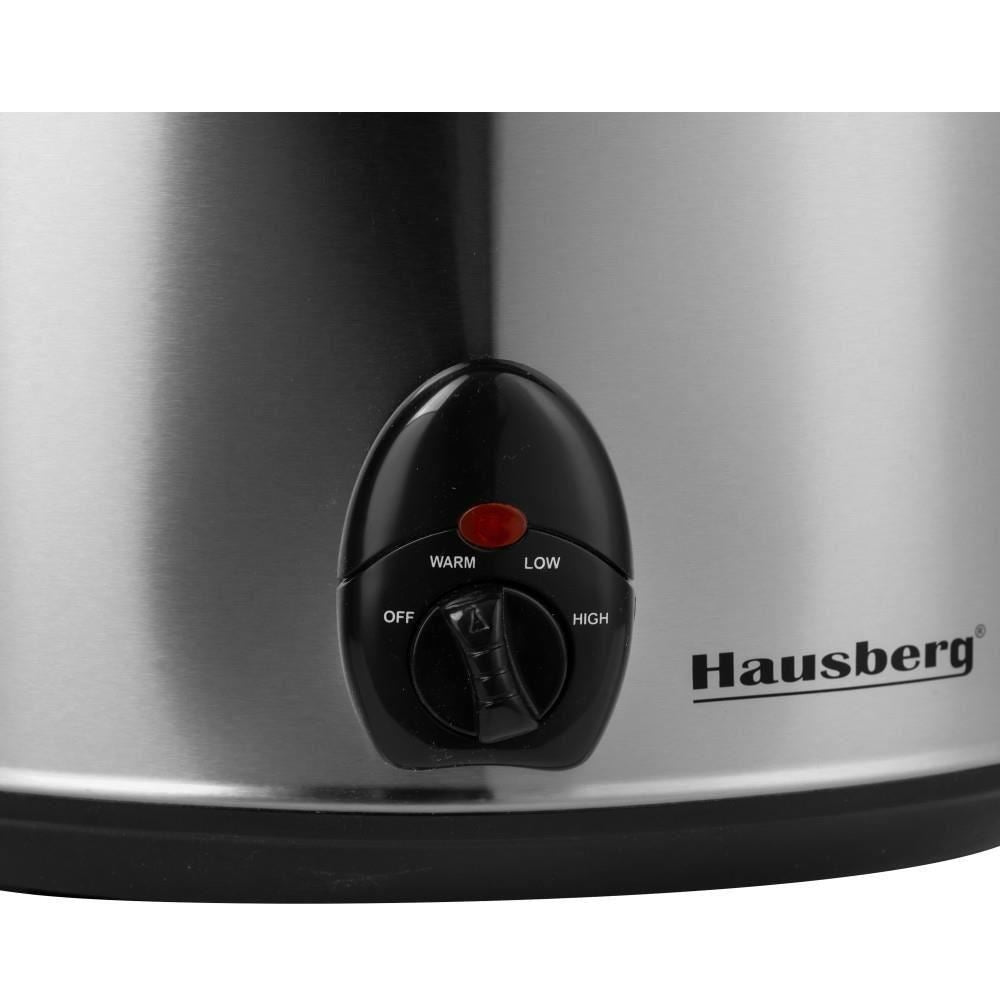 Oala Electrica cu capac Hausberg HB-1300, sticla termorezistenta, 3.5 L, 200 W