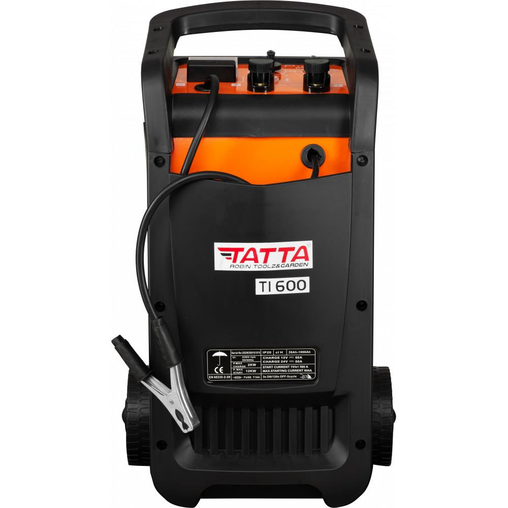 Robot de pornire auto Tatta TI600 Profesional, curent de incarcare max 50A, curent pornire 540A, putere 2.0 KW Imagine secundară a produsului