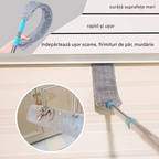 Mop Flexibil 360° cu Mâner Telescopic și Lavetă Microfibră – Curățenie Rapidă și Eficientă