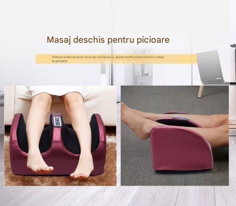 Pachet Aparat Masaj Picioare Shiatsu + Plasturi Termici Autoadezivi Genunchi