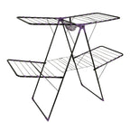 Uscator de rufe metalic Genius Dublu Maestro ERTONE G95U, 130x60x123cm, 6 randuri de suport, pliabil, sustine 20 Kg