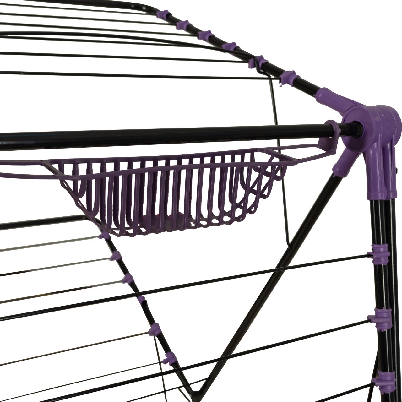 Uscator de rufe metalic Genius Dublu Maestro ERTONE G95U, 130x60x123cm, 6 randuri de suport, pliabil, sustine 20 Kg
