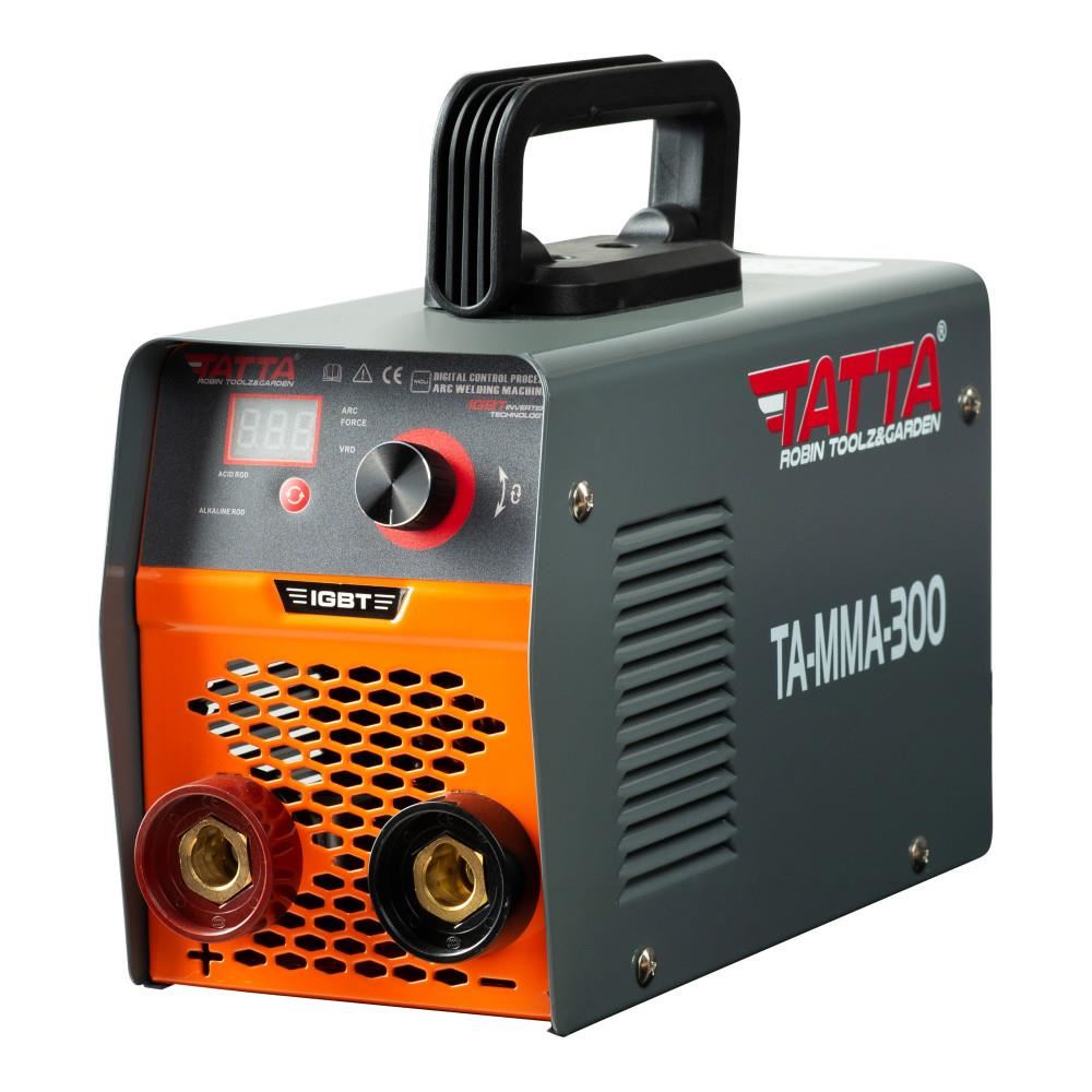 Aparat de sudura smart Tatta TA-MMA-300, autotestare la pornire, putere absorbita 9.5 kVA, eficienta 85%, electrod 1.6-4.0 mm, accesorii incluse