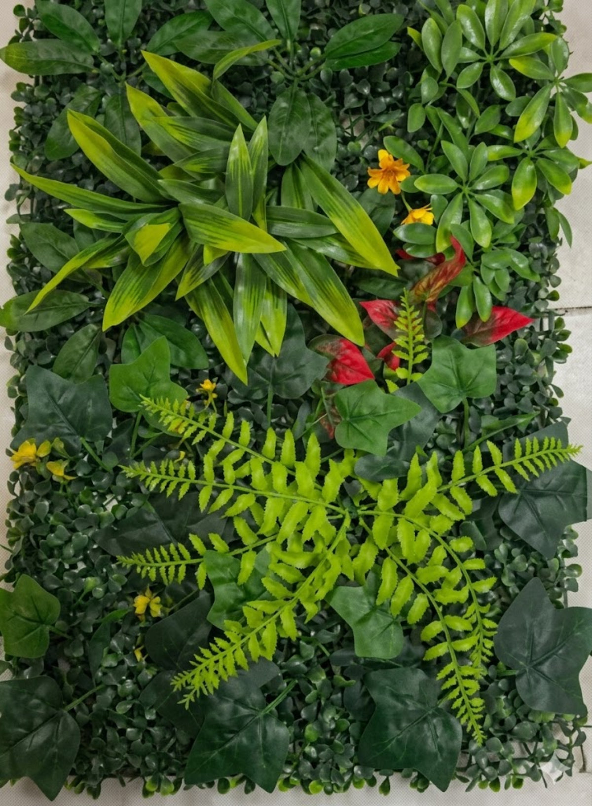 Panou Verde Decorativ din Plante Mixte Artificiale 60x40 cm Perete Verde Interior Imagine secundară a produsului