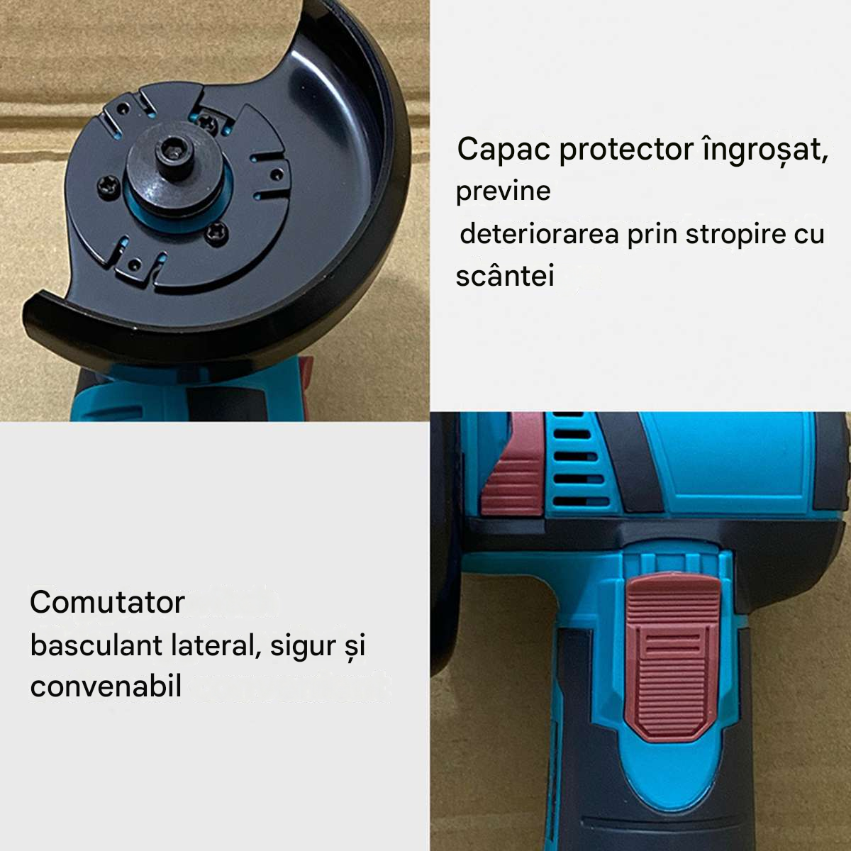Mini Flex Polizor cu Acumulator 48V 2Ah,2 Baterii, 5 Discuri Incluse + CADOU Trusă Chei Tubulare 40 Piese