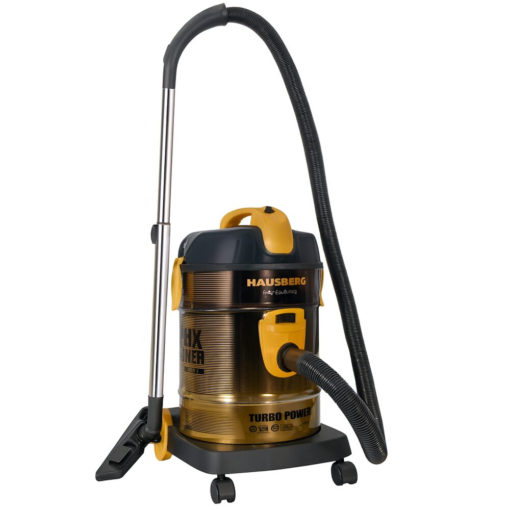 Aspirator Turbo Power Hausberg HB-2835AU, Putere 2000-2400W, Capacitate 21L, Nivel Zgomot 76dB, Filtru Lavabil, Carcasa Metalica Imagine principală a produsului