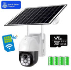 Cameră Supraveghere Solară 4G cu Cartelă SIM – 3MP Full HD, Exterior/Interior, Vedere Nocturnă Color