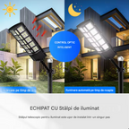 Lampă Solară LED Exterior 7700LM – 720 LED, Telecomandă, 3 Moduri, Impermeabilă