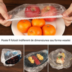 Set Huse Elastice Reutilizabile pentru Alimente – Ecologice, Non-Toxice
