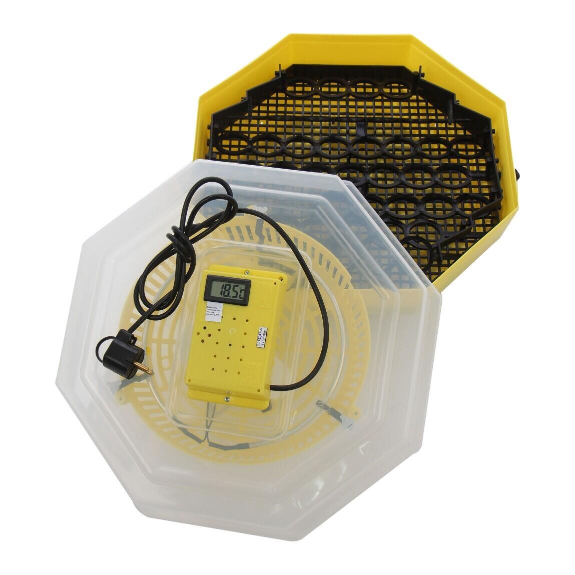 Incubator electric oua (clocitoare) cu dispozitiv de intoarcere si termometru Cleo 5DT, 230 V, 41 oua capacitate, 38°C temperatura incubare Imagine secundară a produsului