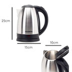 Cana fierbator inox Hausberg HB-3615, 1500 W, 1.8 L, suport rotativ, sistem de protectie
