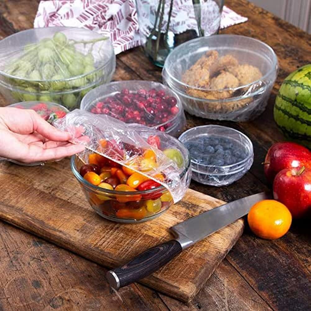 Set Huse Elastice Reutilizabile pentru Alimente – Ecologice, Non-Toxice