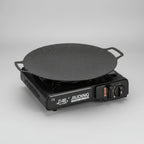 Plită Japoneză Rotundă 32 cm cu Mânere – Antiaderentă, Metal Pluristratificat