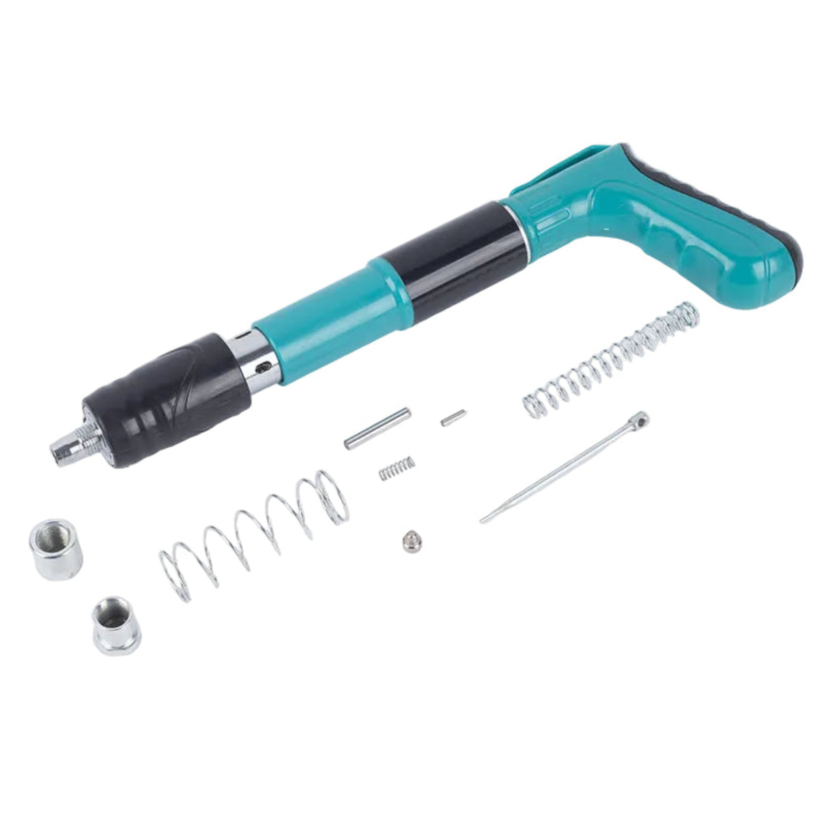 Kit Pistol Pneumatic Manual + Set 50 Cuie Autopropulsare 7.2mm | Ochelari de Protecție CADOU