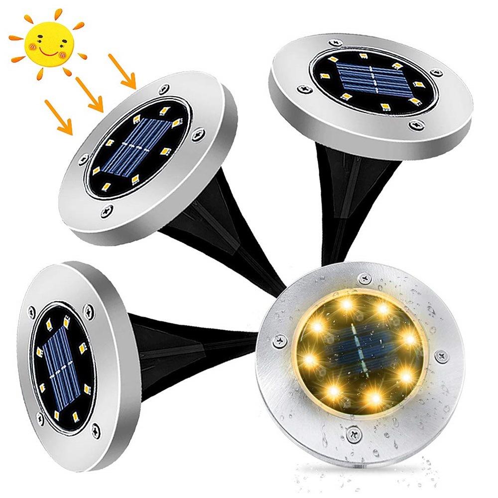 Lămpi Solare LED pentru Grădină – Set 4 Bucăți, RGB, IP65, Încărcare Solară Imagine principală a produsului