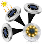 Lămpi Solare LED pentru Grădină – Set 4 Bucăți, RGB, IP65, Încărcare Solară