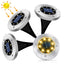 Lămpi Solare LED pentru Grădină – Set 4 Bucăți, RGB, IP65, Încărcare Solară