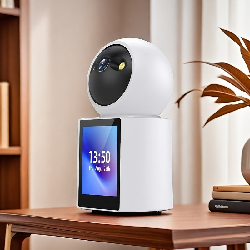 Cameră Supraveghere WiFi 4MP 360° – Monitor Bebeluși, Vedere Nocturnă Color, Ecran 2.8"
