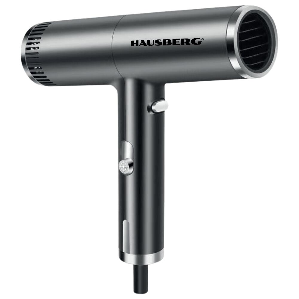 Uscator de par HAUSBERG HB-261GR, 1200W, 2 viteze, 3 trepte de incalzire, gri Imagine secundară a produsului