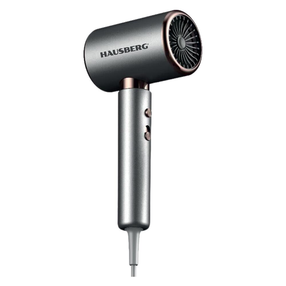Uscator de par HAUSBERG HB-262GR, 2000W, 2 viteze, 4 trepte de incalzire, gri Imagine secundară a produsului