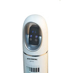Ventilator turn digital Hausberg HB-5958AB, 55W, 45 inch, 3 viteze, temporizator 24h, LED, oscilatie, telecomanda, alb