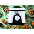 Friteuza Hausberg HB 1320NG, 850W - 950 W, 1 L, Alb/Negru