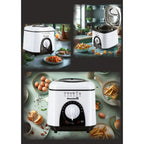 Friteuza Hausberg HB 1320NG, 850W - 950 W, 1 L, Alb/Negru