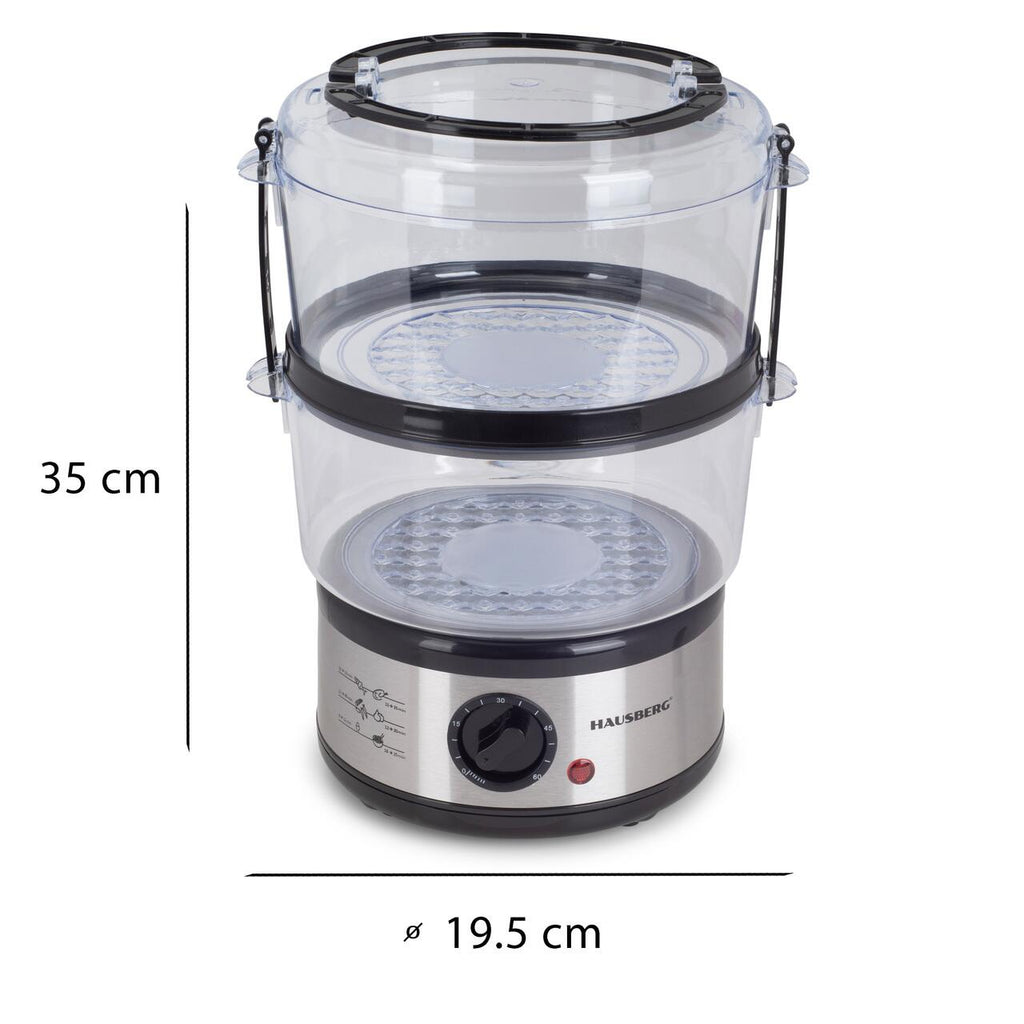 Aparat gatit cu aburi Hausberg HB-1350, 4.8L, 400W