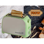 Prajitor paine 2 felii Hausberg, HB-190VR, 750W, declansare automata, Verde