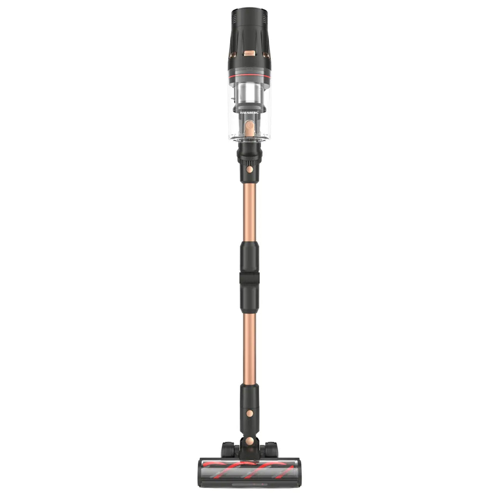 Aspirator vertical digital cu acumulator HAUSBERG HB2020AU, 500W BLDC, 34 kPa, senzor praf, ecran LED, 2 in 1