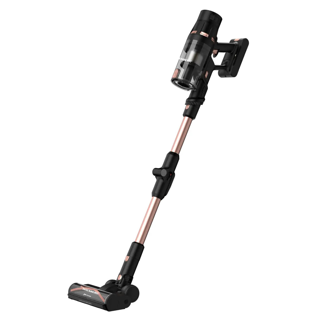 Aspirator vertical digital cu acumulator HAUSBERG HB2020AU, 500W BLDC, 34 kPa, senzor praf, ecran LED, 2 in 1