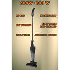 Aspirator vertical 2 in 1 HAUSBERG HB-2025NG, fara sac, aspirare uscata, filtru Hepa, 0.5 L, 600W, Negru