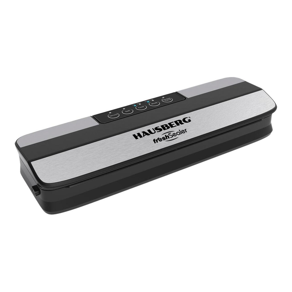 Aparat de vidat HAUSBERG HB-2645NG, 120W, 5 Butoane, Latime maxima 30cm, Capacitate 3,5-4L/min, Negru-Argintiu