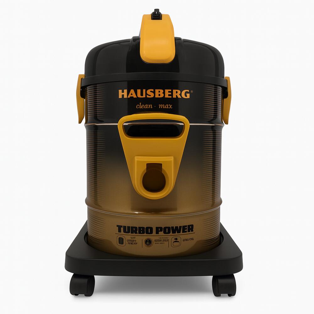 Aspirator Turbo Power Hausberg HB-2835AU, Putere 2000-2400W, Capacitate 21L, Nivel Zgomot 76dB, Filtru Lavabil, Carcasa Metalica Imagine secundară a produsului