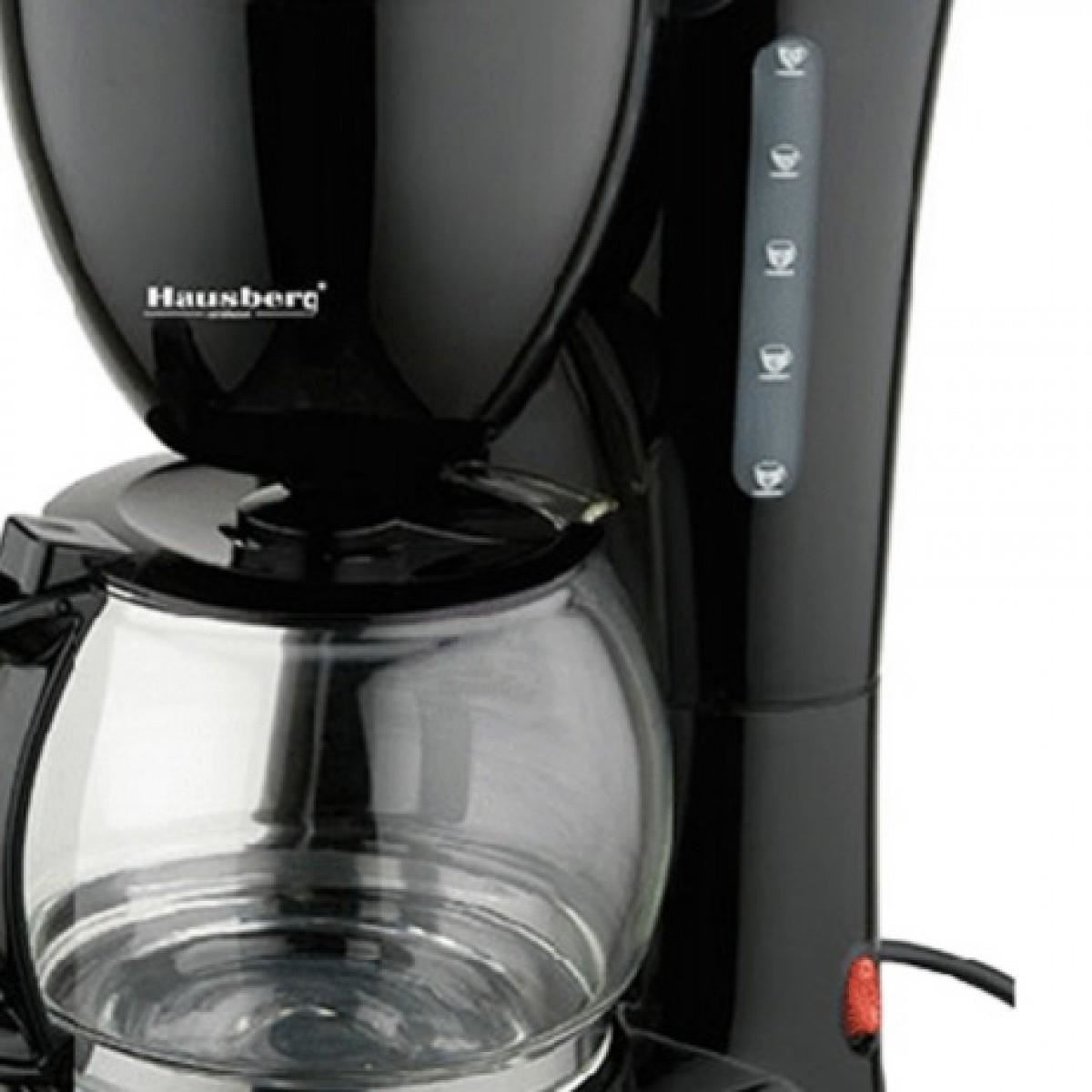 Filtru de cafea HB 3700 Hausberg, 1.2 l, 1200 W, Negru Imagine secundară a produsului