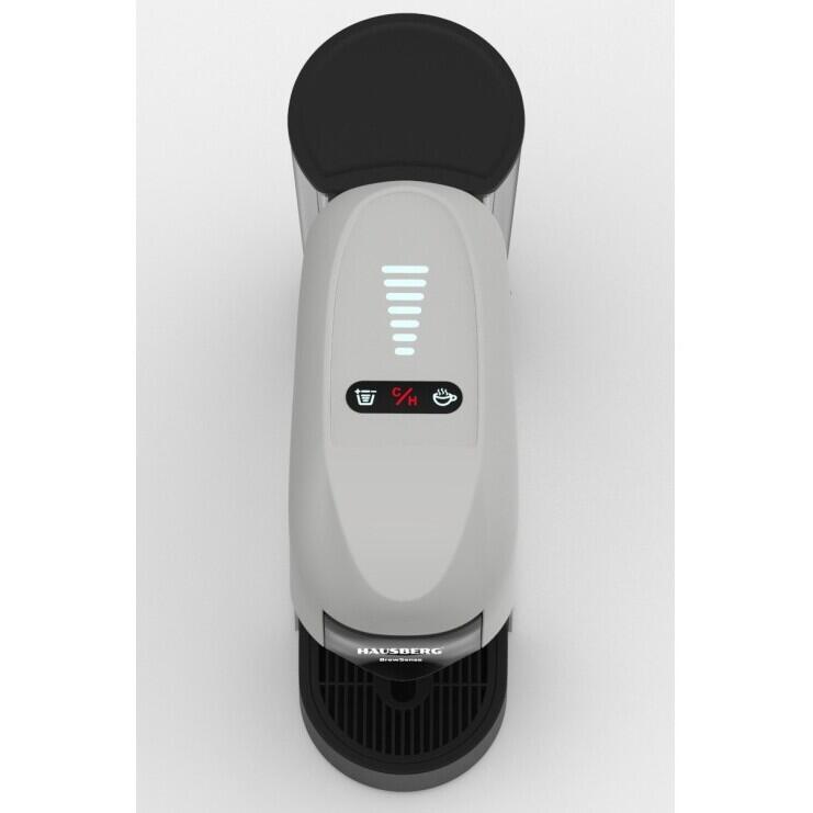 Espressor 4 in 1 Multi-Capsule HAUSBERG HB-3735AB, 1400 W, 20 bari, functie eco, capacitate rezervor 850 ml, Alb-Negru