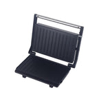 Sandwich maker & grill HAUSBERG HB-539IN, 1100-1300W, Termostat reglabil, Placi acoperite cu granit, Corp din Inox