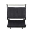 Sandwich maker & grill HAUSBERG HB-539IN, 1100-1300W, Termostat reglabil, Placi acoperite cu granit, Corp din Inox